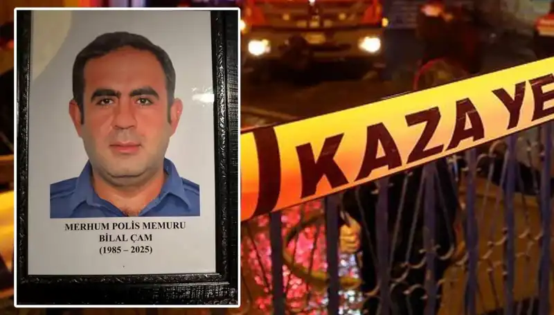Trafik Kazasında Hayatını Kaybeden Polis Memuru İçin Hüzünlü Veda