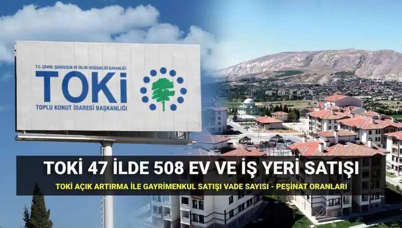 TOKİ'nin 508 Ev ve İş Yeri Satışı: Açık Artırma Tarihleri ve Detaylar
