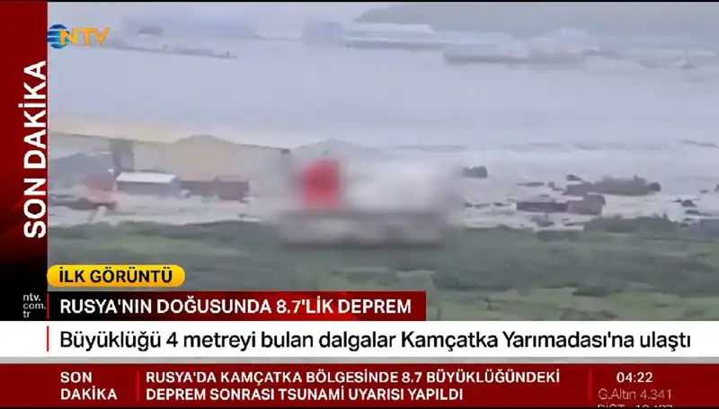 Kamçatka Kıyılarında Tsunami Dalgalarının İlk Belirtileri Görüldü!