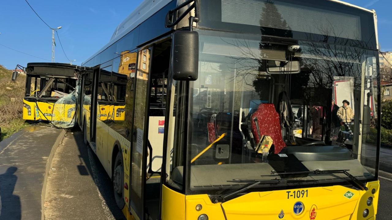 İstanbul'da İki Farklı Noktada 5 İETT Otobüsü Kaza Yaptı